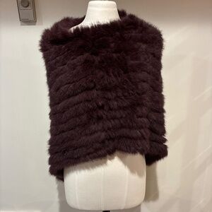 Faux Fur Poncho